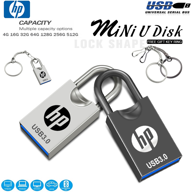 mini Love Lock Metal USB3.0 Llave USB Flash Drive 4GB-512GB | Shopee Chile