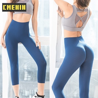 Mallas deportivas Push Up para mujer, Leggings de cintura alta sin  costuras, elásticos, hasta el tobillo, color azul