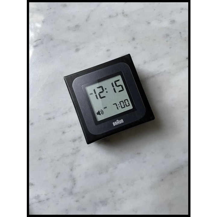 Braun Bnc018 reloj despertador Digital de viaje negro nuevo