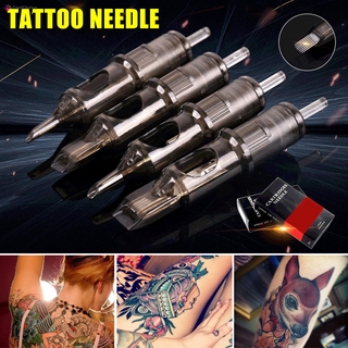 Agujas de tatuaje esterilizadas + Puntas cortas desechables (50 piezas de  agujas y 50 piezas de puntas cortas desechables)