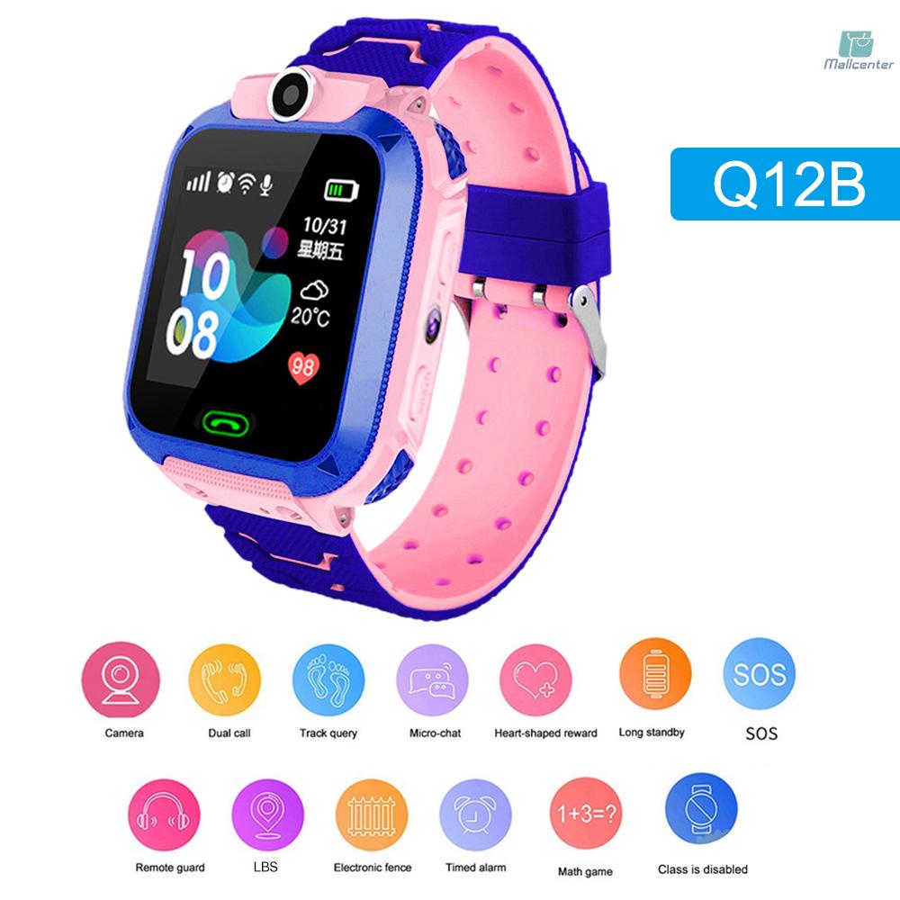 Q12B Kids Smartwatch Reloj de teléfono para niños con chat de voz de  llamada