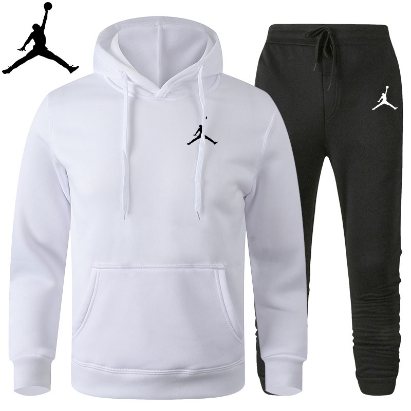 Jordan Nuevo Patrón De Algodón De Impresión De Los Hombres Ropa Deportiva  Sudadera Con Capucha Otoño Invierno Traje Punto Caliente De Manga Larga +  Pantalones De Guardia Conjunto De Dos Piezas De