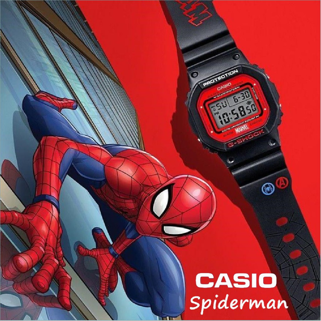 Casi Spiderman Especial Gshoch DW5600 56BB Marvel Avengers Reloj