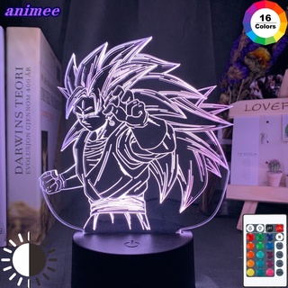 Anime Dragon Ball Led Lámpara De Mesa Con Luz Hecha A Mano/Goku Juguete