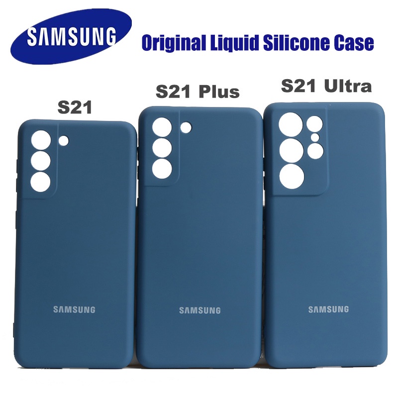 Funda De Silicona Suave Original Para Samsung Galaxy S21 5G , Sedosa ,  Táctil , Trasera , Carcasa Protectora Para S21 + plus S21 Ultra
