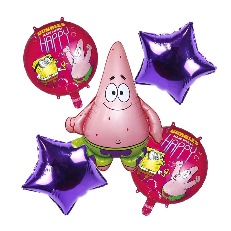 Nieve Bob Esponja Squarepants Patricio Estrella Globos De Papel De