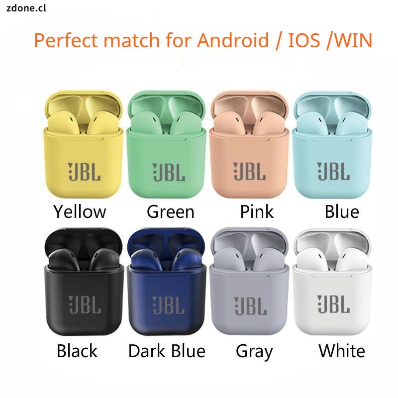 Jbl Inpods Tws I12 Wireless Intra auricular Ear Fones with Microphone Bluetooth 6 Colors Suitable for All Smartphones Jbl I12 Shopee Chile