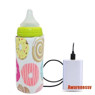 Calentador de agua y leche con USB, bolsa aislada para cochecito