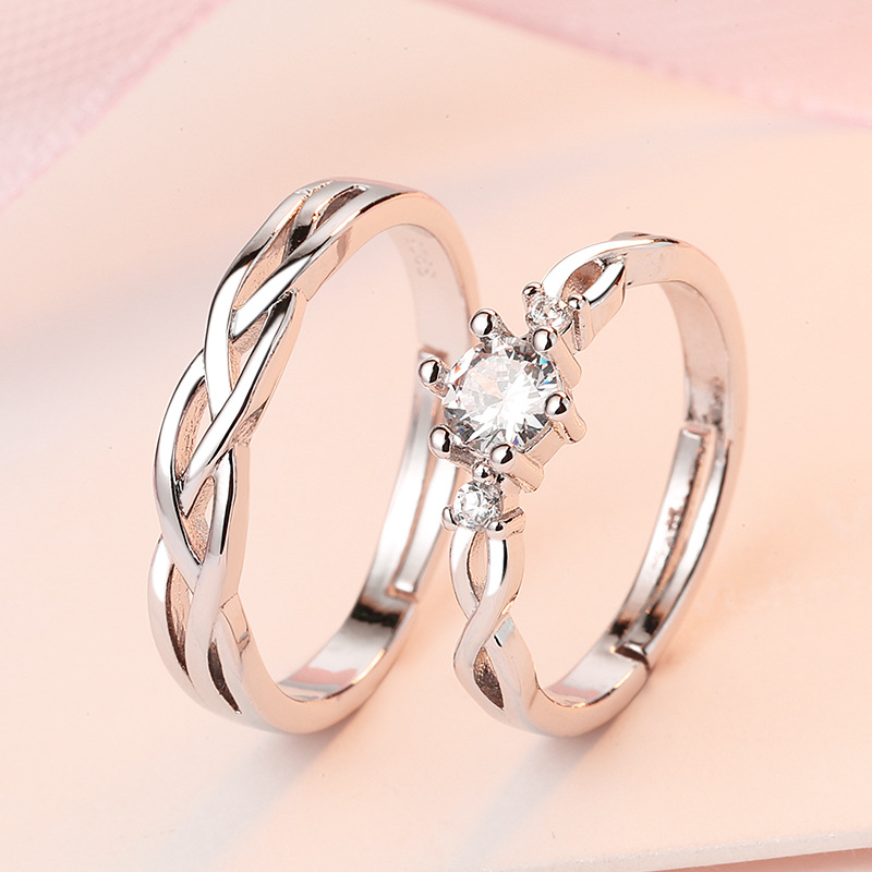 Anillos de best sale plata para parejas