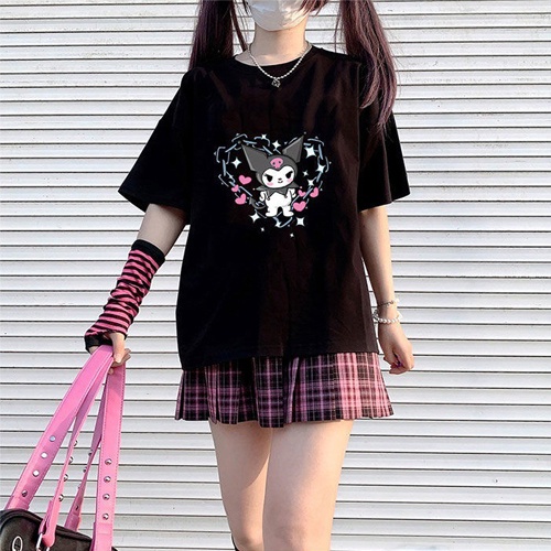 Conjunto de ropa interior gótica linda Kawaii Kuromi - Tienda de moda Kawaii