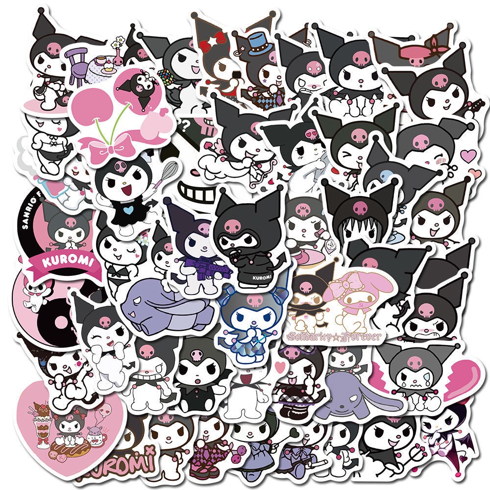 200/100/50PCS Nuevo Sanrio Stickers Hello Kitty Kuromi My Melody Lindas ...