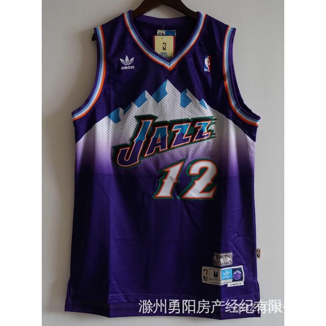 Mitchell & Ness Karl Malone Purple Utah Jazz Hardwood Classics Swingman Jersey