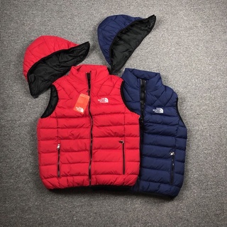 The North Face 2021 Invierno De Los Hombres Al Aire Libre Engrosado  Caliente Abajo Chaqueta Chaleco Pareja Con Capucha Sin Mangas .