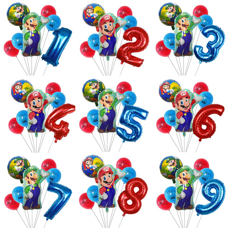 3 años de cumpleaños Conjunto de globos Sirena Tema Degradado Color Globo  Niños Fiesta de cumpleaños Escena Decoración Conjunto de globos