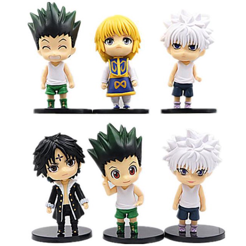 Piezas Hunter X Figuras De Acción GON FREECSS Killua Zoldyck Kurapika Anime Figurines Modelo