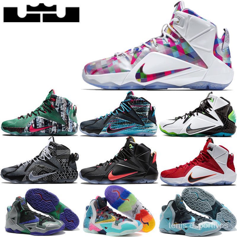 Zapatillas Lebron 12 James 12 Con Cano Alto