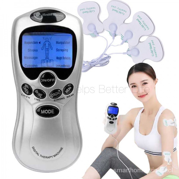 Máquina de masaje Tens Ems, masajeador muscular corporal de acupuntura,  fisioterapia, terapia Digital eléctrica, 8 modos, cuidado de la salud -  AliExpress