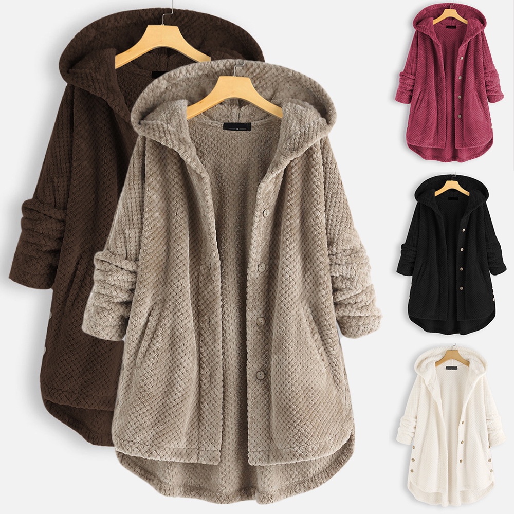 Más el tamaño de las chaquetas de las mujeres abrigos de invierno sólido  grueso parkas mujer ropa caliente venta con capucha cremallera caliente  abrigo de mujer ropa