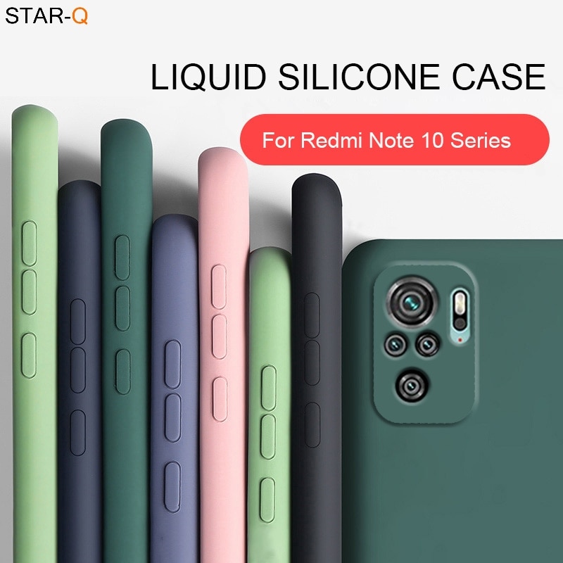 Funda Redmi Note 10 Silicona Líquida Suave Color Caramelo TPU Liso Xiaomi  Pro Note10 4G