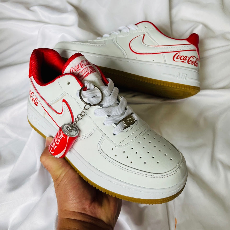 Fuerza aerea Af1 No. 1 Coca Cola Pepsi Cola Joint pareja aumento altura zapatos blanco moda zapatillas bajas Shopee Chile