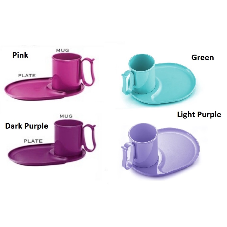 Juego Tazas De Cafe Con Plato Set 4 Unidades Tupperware