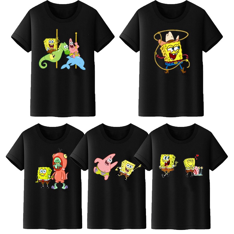 DibuNaif Camiseta Niño - Unisex Bob Esponja y Amigos (3-4 años): :  Moda