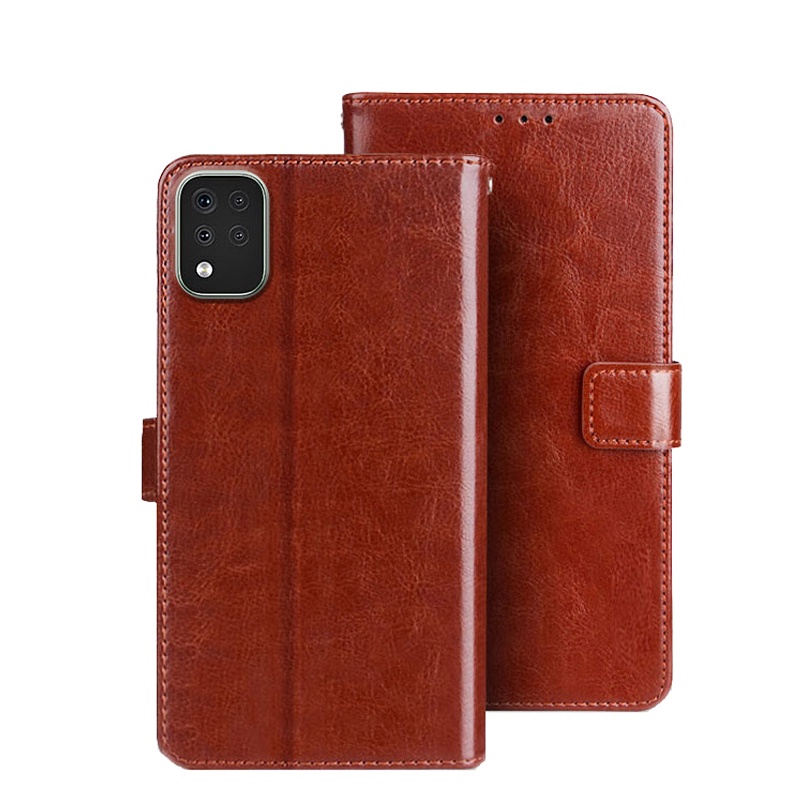 Custodia Libro In Pelle Per LG K42 Con Portafoglio E Supporto - Xinyunew Verde