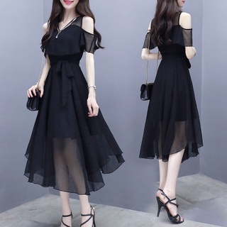 Vestido best sale negro coreano