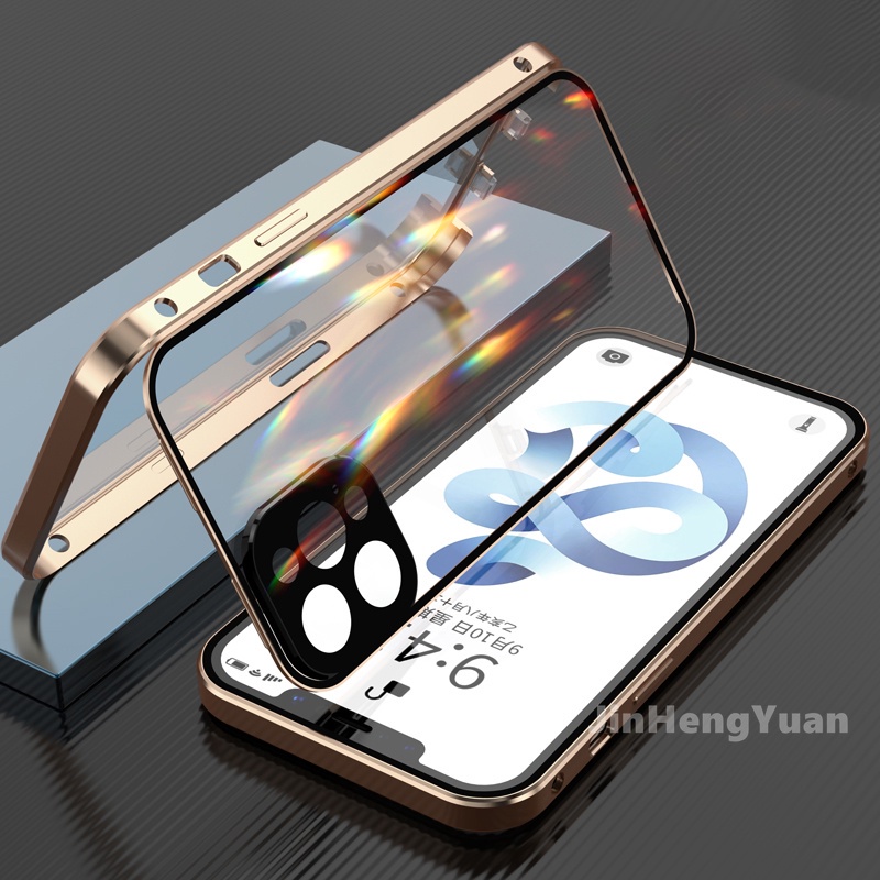 Funda de Diseño Doble Capa con Vidrio 9D para iPhone 12 pro max