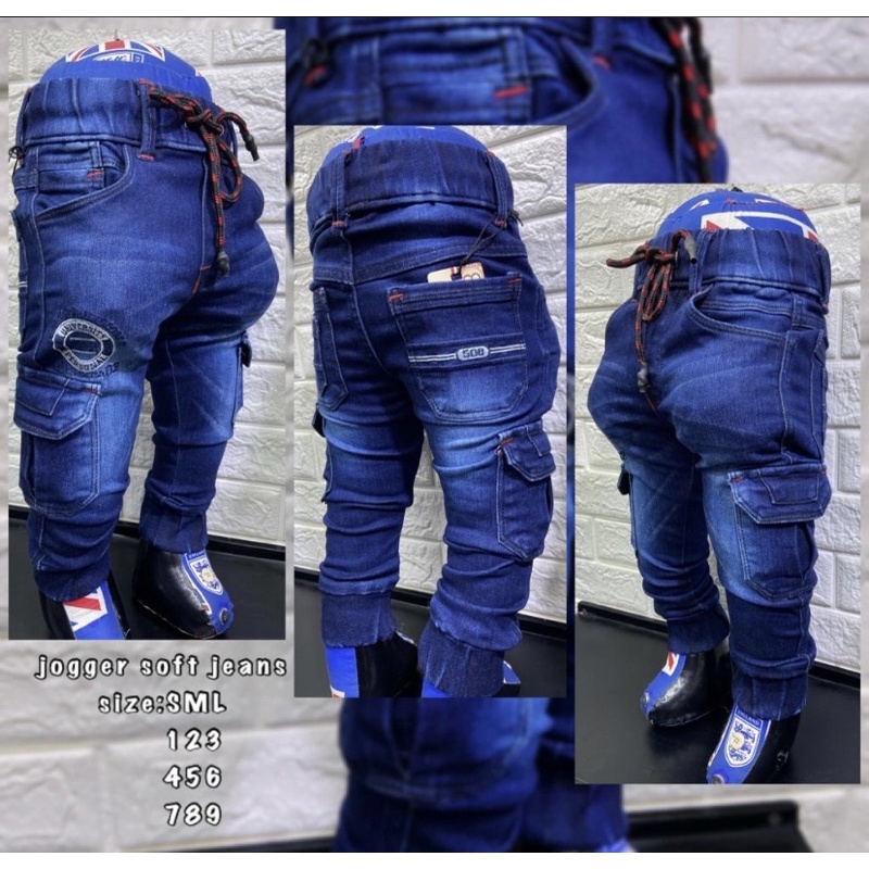 Pantalon Jogger De Jean - Niño