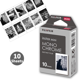 Fujifilm-papel fotográfico para cámara instantánea Instax Mini, papel  fotográfico blanco arcoíris para Mini 7s 8 70 90, blanco y negro, 12, 9