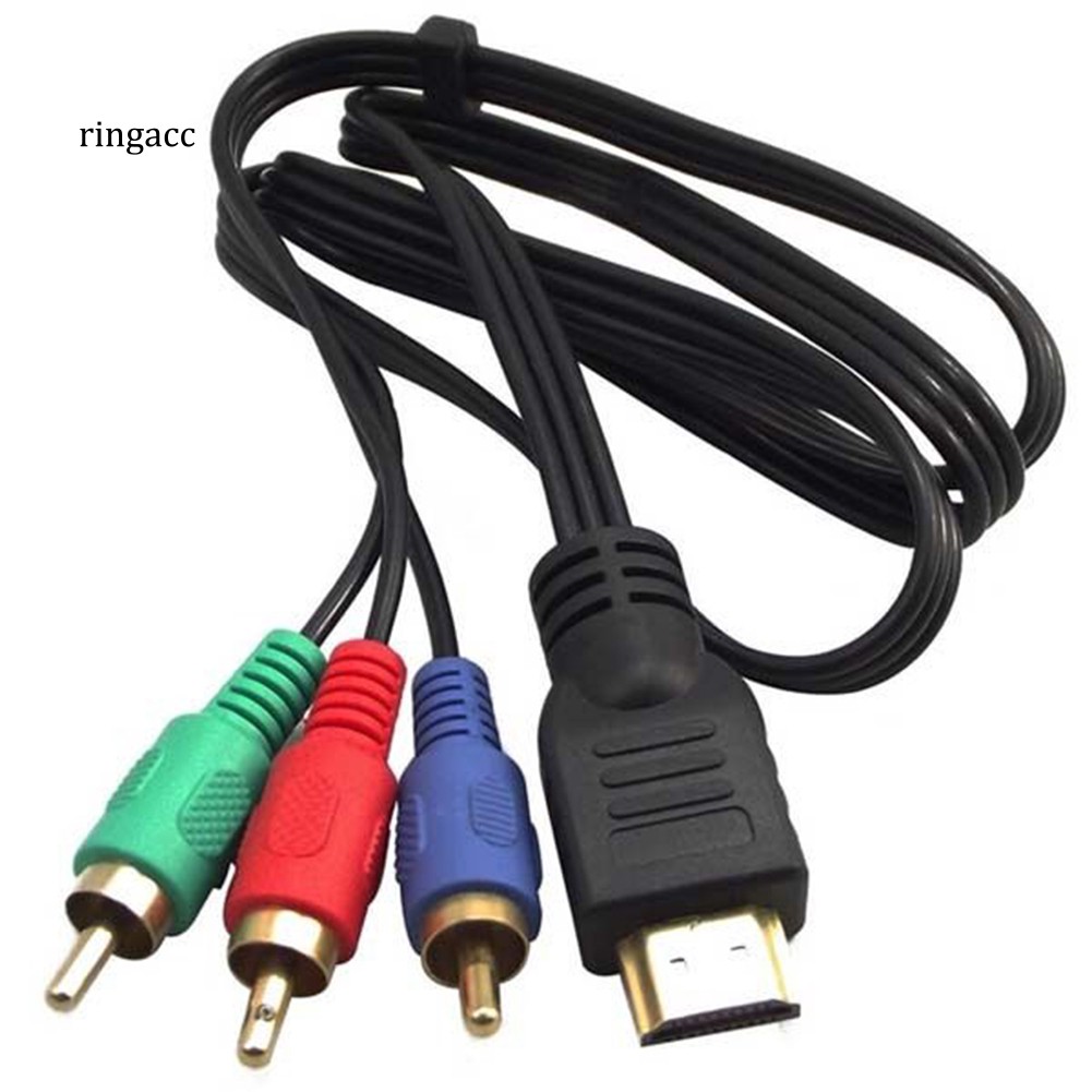 RAC 1m HDMI Macho A 3 RCA Audio Video Convertidor Componente AV Cable Adaptador Shopee Chile