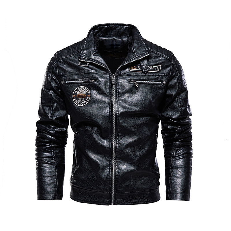 2020 nuevas chaquetas De cuero De Moda De Alta calidad Para hombre abrigo chamarra De cuero Para hombre chamarra De negocios casual Para hombre Shopee Chile