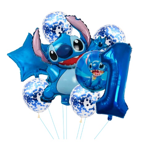 Lilo & Stitch globos De Papel De Aluminio 1er Cumpleaños