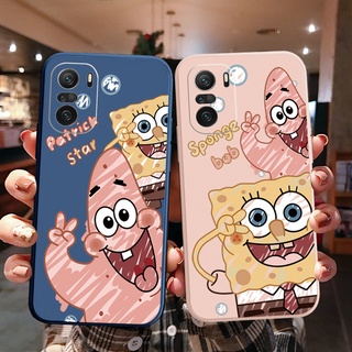 Funda Redmi Note 8 Pro 9 9s 9 Pro TPU negro suave anti-caída caso del  teléfono cubierta para bob esponja