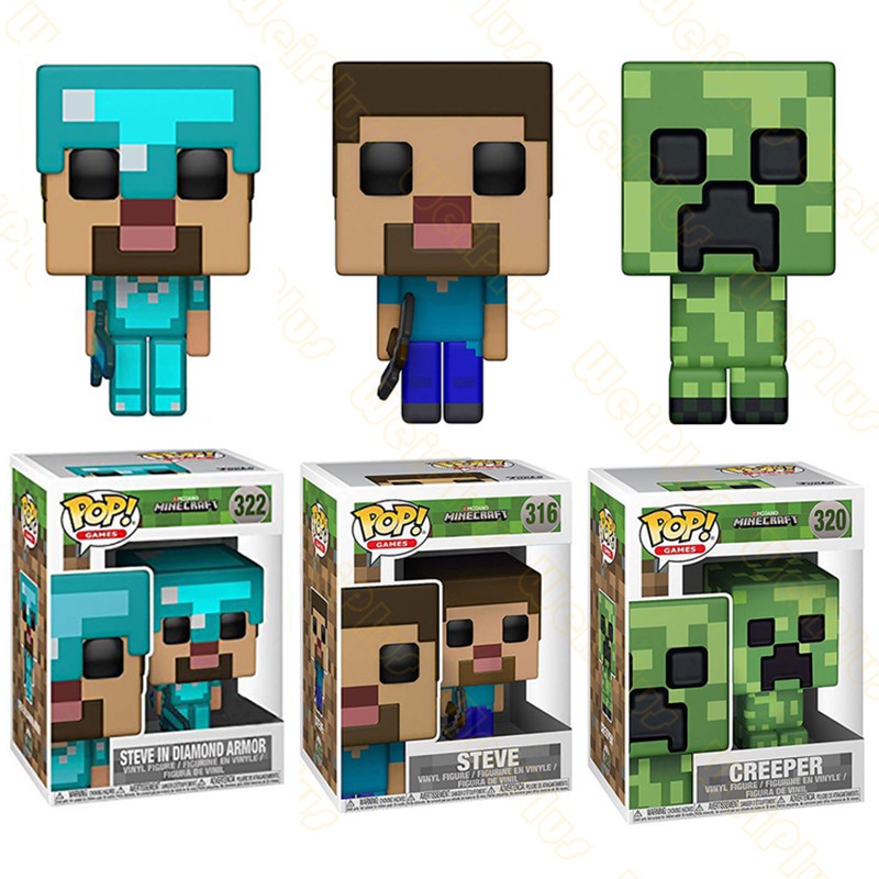 Muñecos pop cheap de minecraft