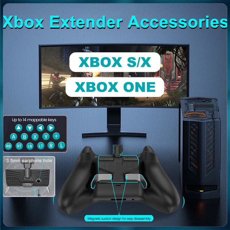 Accesorio de botón trasero del controlador para Xbox Series X, S, Xbox One,  X, de 3