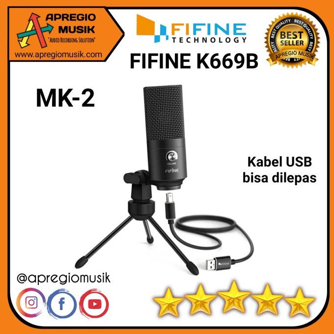 Micrófono de condensador FIFINE K669B 