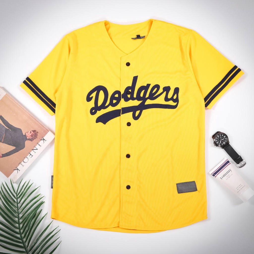 Polera de béisbol///camisa de béisbol// Polera de béisbol blanco Dodgers