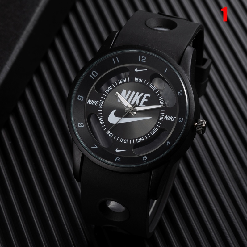 Reloj Nike Relojes Deportivos Hombres Mujeres Clasico Moda Cuarzo Hueco Dial Correa De Goma Navidad Dia De San Valentin Ninos Regalo Shopee Chile