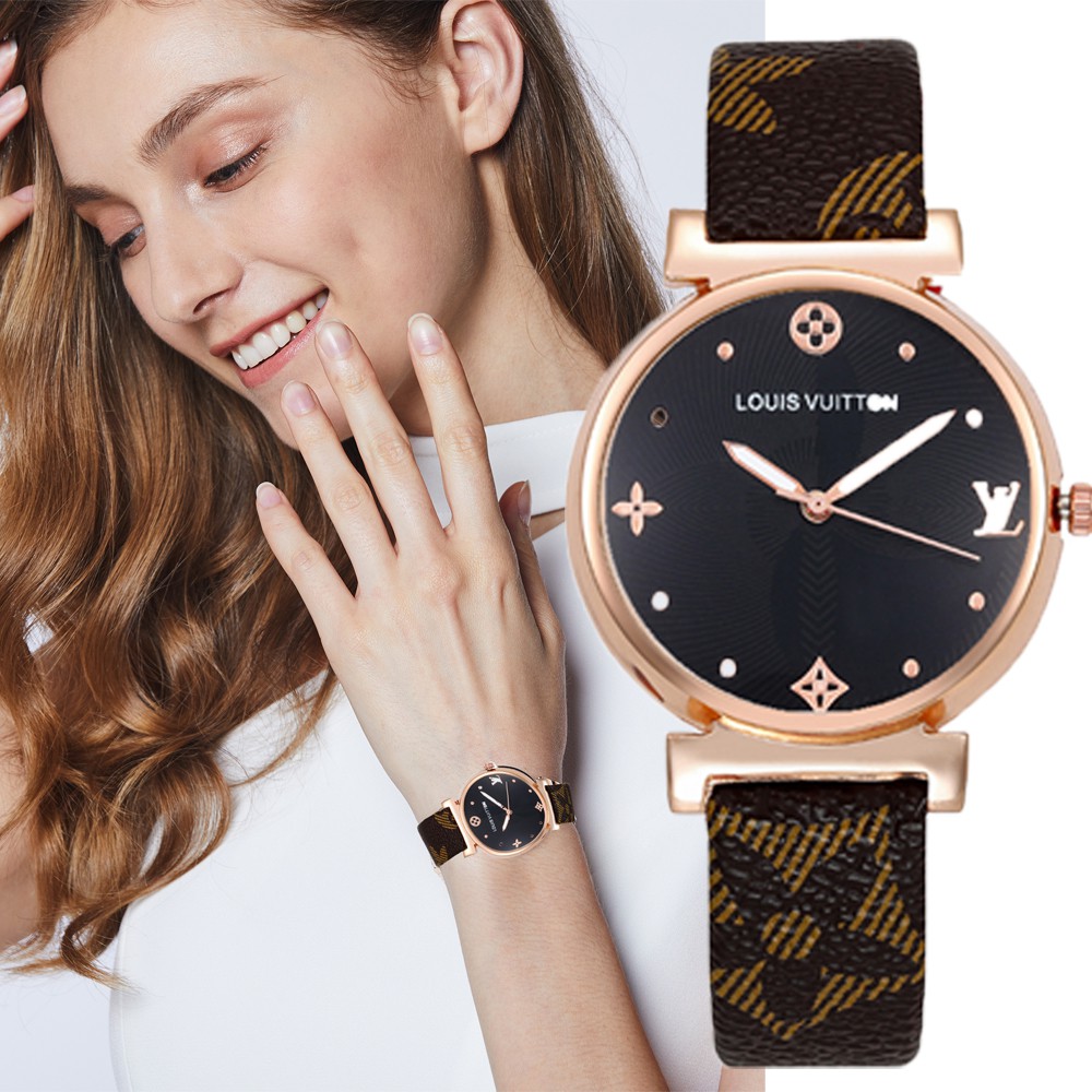 lv reloj louis vuitton reloj de moda estilo reloj jam tangan mujeres Shopee Chile