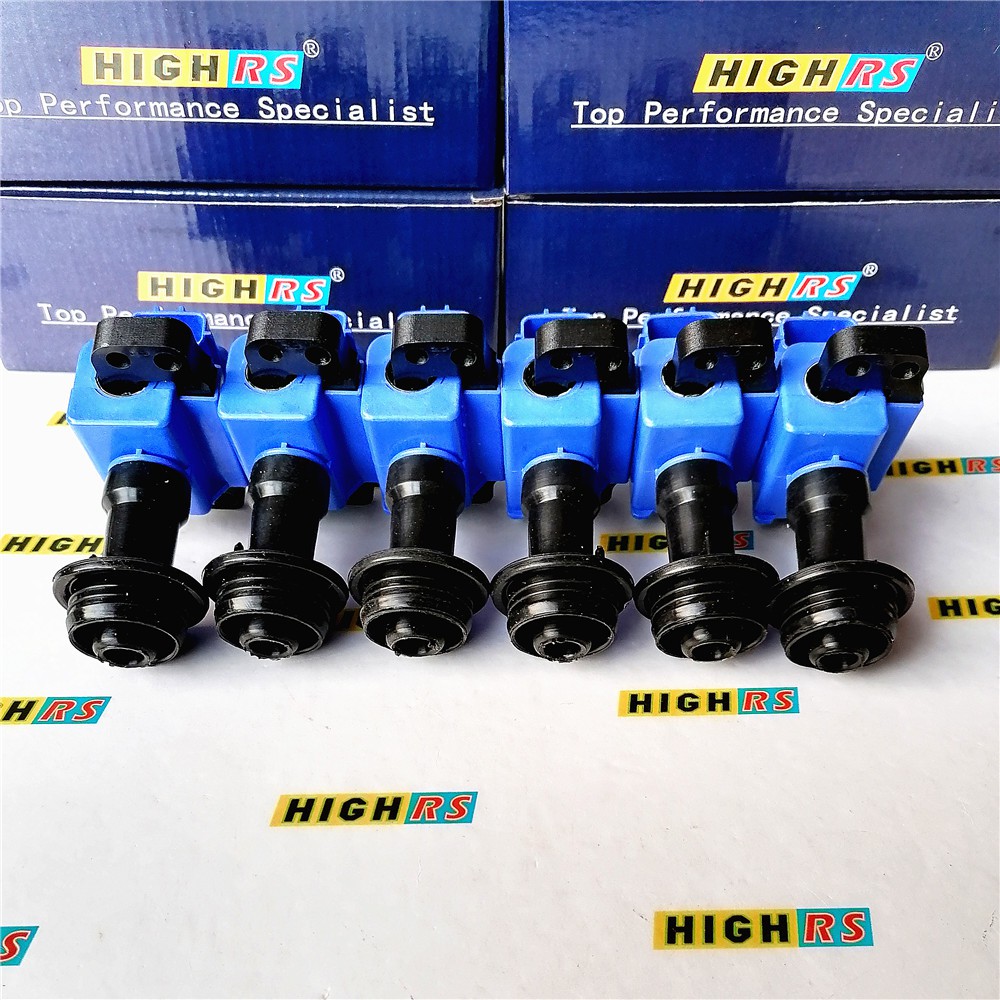 6 Pack Ignition Coils Set Of 6 Ignition Coils For Nissan Skyline R34 ...