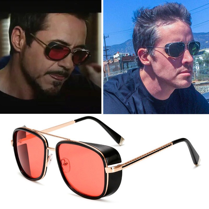 Iron Man 3 Matsuda TONY Stark Gafas De Sol Hombres Rossi Revestimiento  Retro Vintage Diseñador