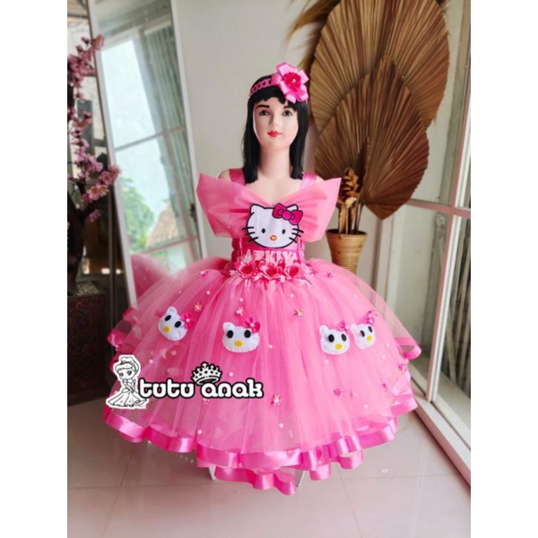 Vestidos de hello kitty best sale para niña con tutu