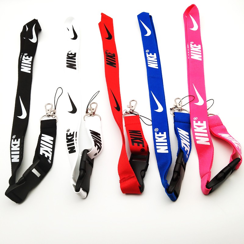 Genuine 5pcs Neck Lanyards Printed Nike Logo Keychain with quick release button Phone Strap Shopee Chile