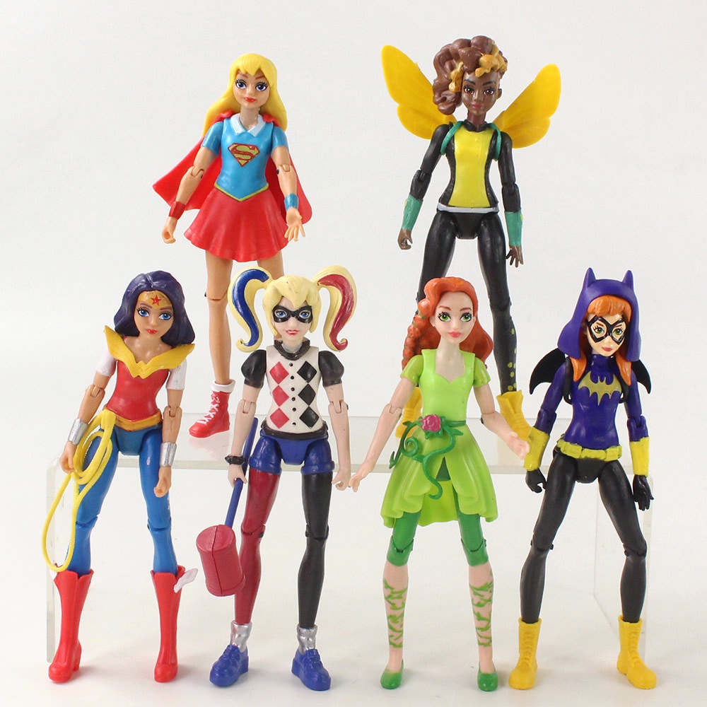 Juego de 6 figuras de acción de superhéroes para niños, figuras de PVC de  juguete, decoraciones de pastel de superhéroes