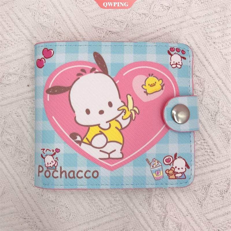 Sanrio Cartera Para Las Mujeres Hello Kitty Kuromi Kawaii Patrón Corto