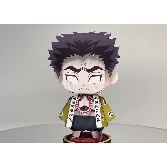 Chibi Gyomei Himejima Kimetsu No Yaiba Demon Slayer Papercraft