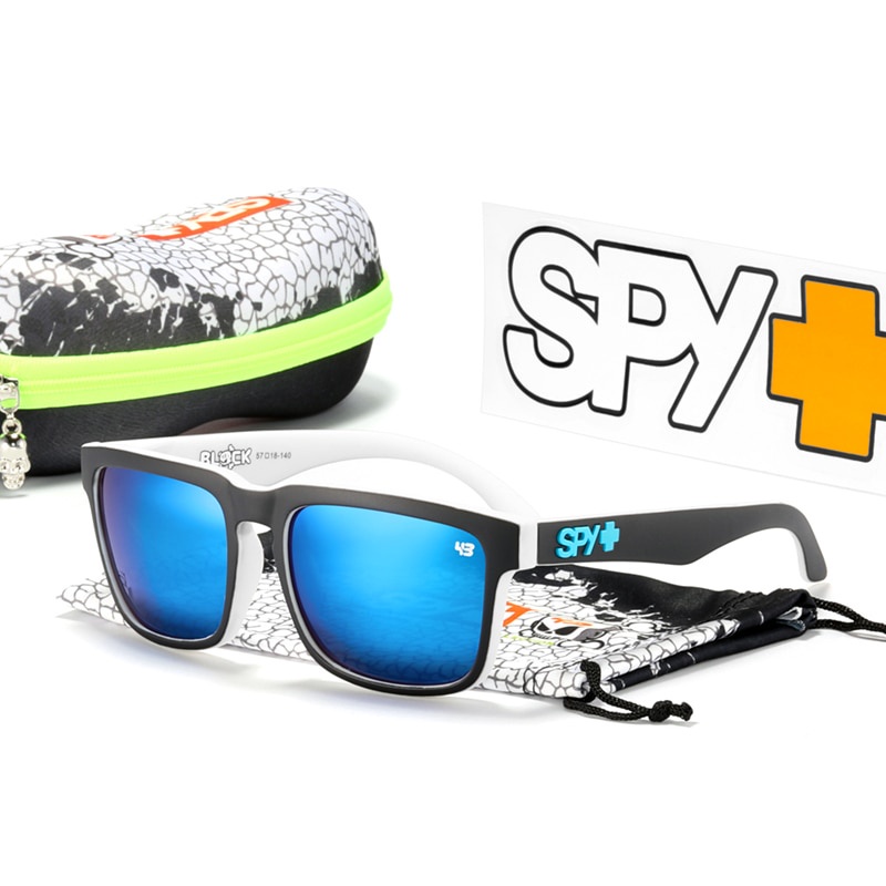 SPY + lentes de sol polarizadas para hombre clásico cuadrado Unisex lentes  de sol Ken Block con caja Original