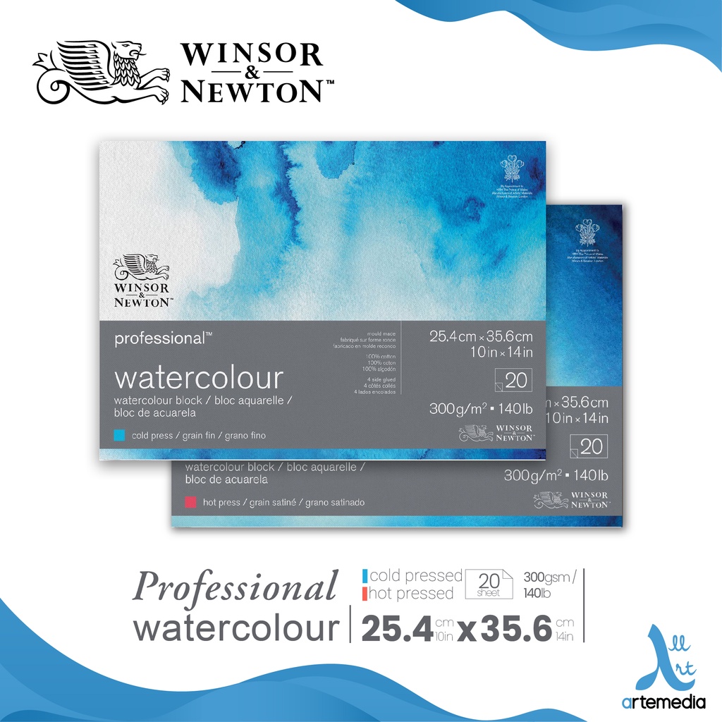 Winsor & Newton Professional Watercolour - bloc aquarelle - 20